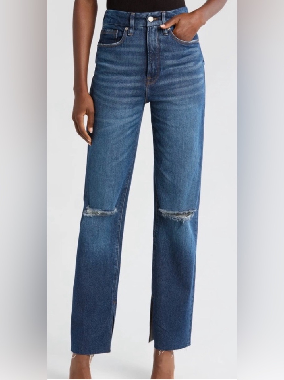 Good American Good Boy Straight Jeans